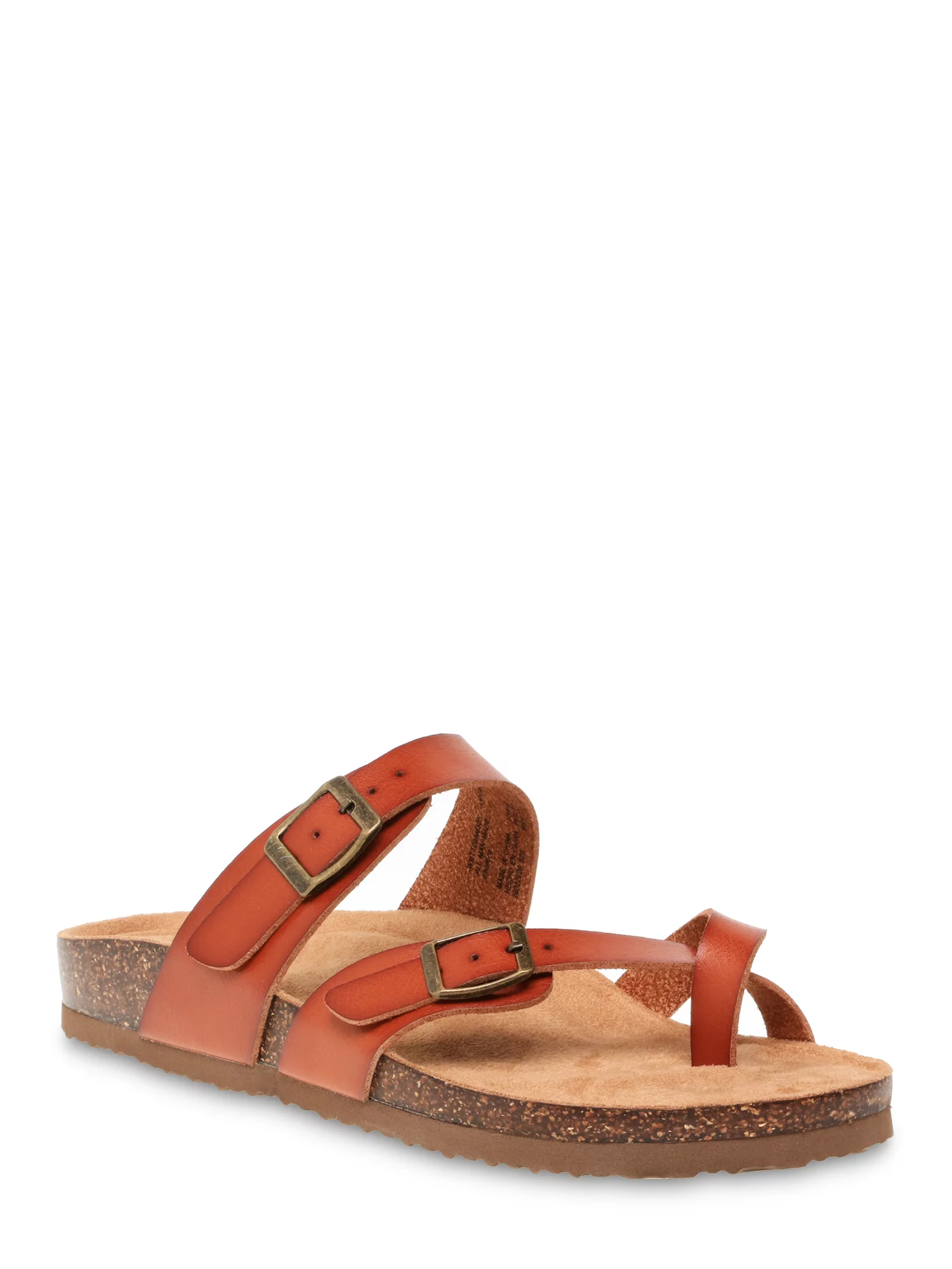 Time and Tru Footbed Thong Slide Sandal (Women's) (Wide Width Available)