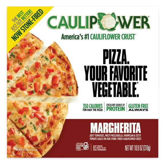 Caulipower Cauliflower Thin Crust Margherita Pizza, Frozen, 10.9 oz