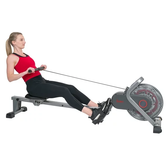 Sunny Health & Fitness Space Efficient Magnetic Rowing Machine Rower for Home Workouts and Stamina Exercise, SF-RW520050