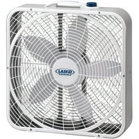Lasko 20" 3-Speed Weather-Shield Performance Box Fan with Innovative Wind Ring system, Model 3720, White