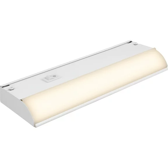 Enbrighten Basics 9in Direct Wire Under Cabinet Light Fixture, Warm White Light, 120V, 71338-T1