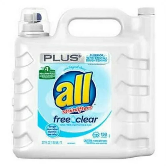 All Free & Clear Plus  HE Liquid Laundry Detergent, 158 loads, 237 fl oz
