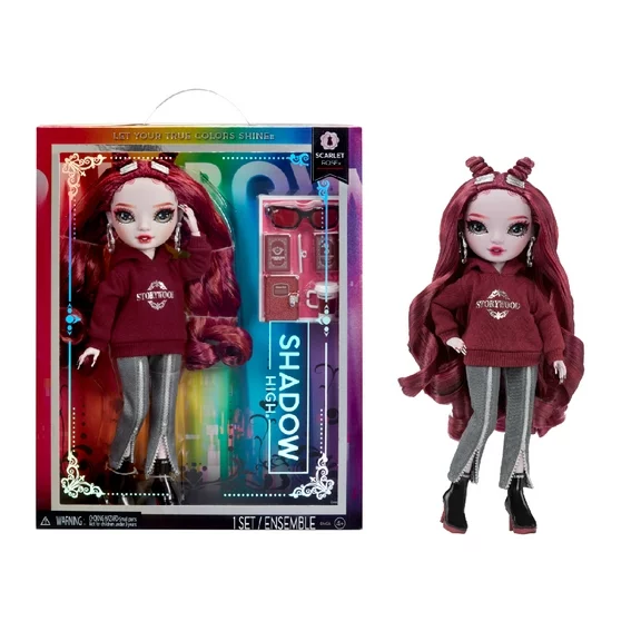 Rainbow High Shadow High Scarlett Red Fashion Doll, Collectible Outfit & 10  Play Accessories Kids Gift 4-12