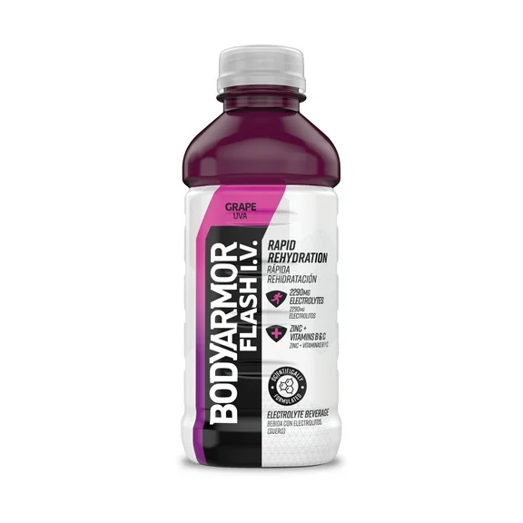 BODYARMOR Flash IV Grape Sports Drink, 20 fl oz Bottle