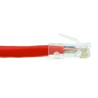VoojoStore Cat6 Red Ethernet Patch Cable, Bootless, 25 foot