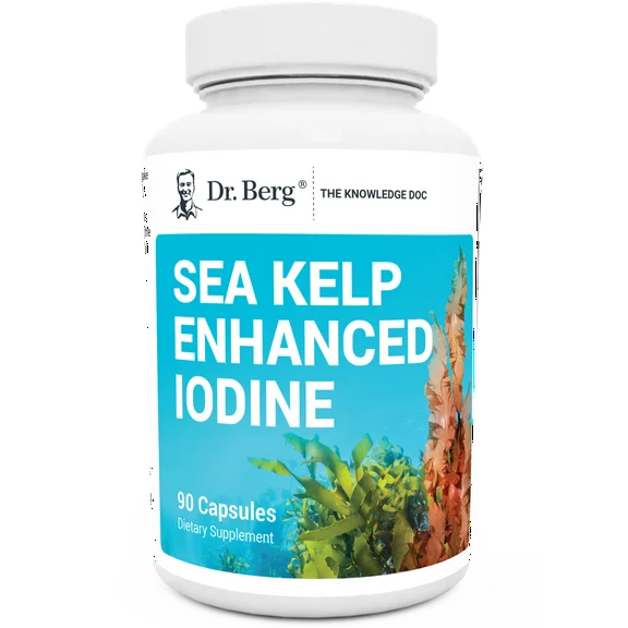 Dr. Berg Sea Kelp Enhanced Iodine Supplement , 90 Capsules