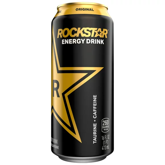 Rockstar Energy Drink Original Flavor, 16 fl oz, 1 Count Can
