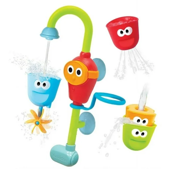 Yookidoo Baby Bath Toy - Flow N Fill Spout - Three Stackable Cups and Automated Spout by Yookidoo