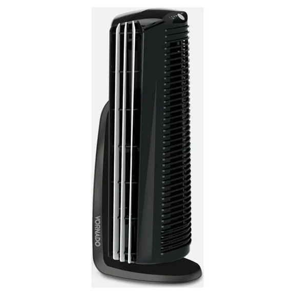 Vornado Duo Small Tower Fan with 4 Speeds, Black, 14.5 in, New