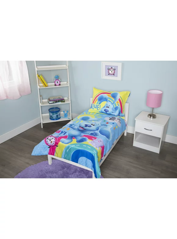 Blues Clues 4-Piece Toddler Bedding Set, - Let's Play