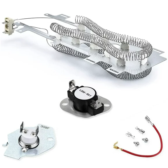 Beaquicy 8544771 Dryer Heating Element and 279816 Thermal Cut-Off Kit for Whirlpool Dryers
