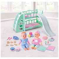 My Sweet Love Deluxe Bunk Bed Doll Playset, 36 Pieces, 14" Dolls
