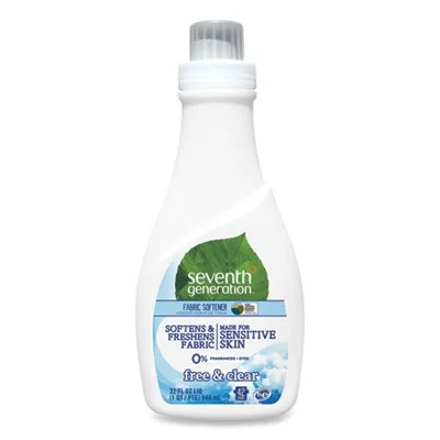 Seventh Generation Free & Clear Fabric Softener Static Reducer Fresh Unscented, 32 oz 42 Loads