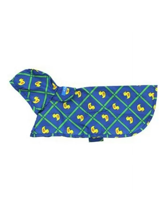 RC Pet Products 58806067-RC Pitter Patter Packable Dog Rain Poncho, Rubber Ducky - Extra Large