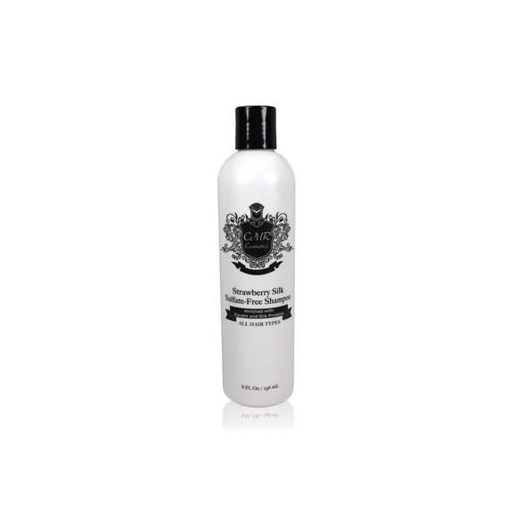 CMR Cosmetics Strawberry Silk Shampoo - Luxurious Deep Moisturizing, Sulfate-Free, Hair Growth & Scalp Health Formula with Oils, Shine Enhancing, Frizz Control, Vegan