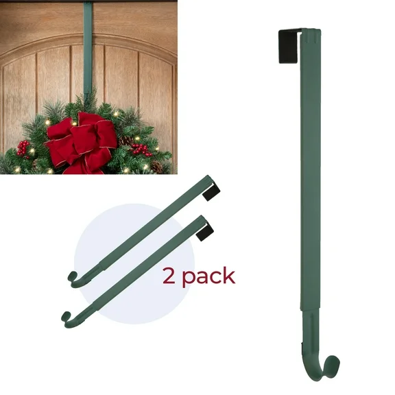 Haute Decor Adapt™ Adjustable Length Metal Wreath Hanger - 2 Pack Green