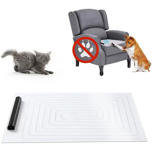 Pet Shock Mat, 22x18 Shock Mats for Dogs Cats, Safe Shock Training Pad for Indoor Keeps Pets Off Couch, Sofa, Counter