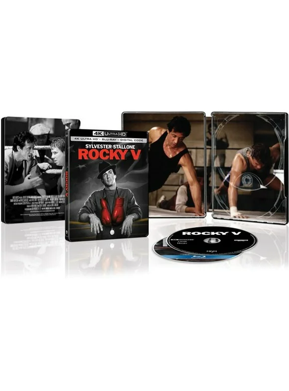 Rocky V (4K Ultra HD + Blu-ray + Digital Copy) (Steelbook) (Walmart Exclusive), MGM (Video & DVD), Drama
