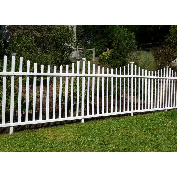 Zippity Outdoor Products Manchester No-Dig Vinyl Fence Kit (42in x 92in) (2 Pack)