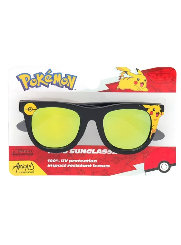 Pokemon Pikachu Black Wayfarer Kids Sunglasses