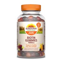 Sundown Naturals Biotin 1000 mcg, 130 Gummies