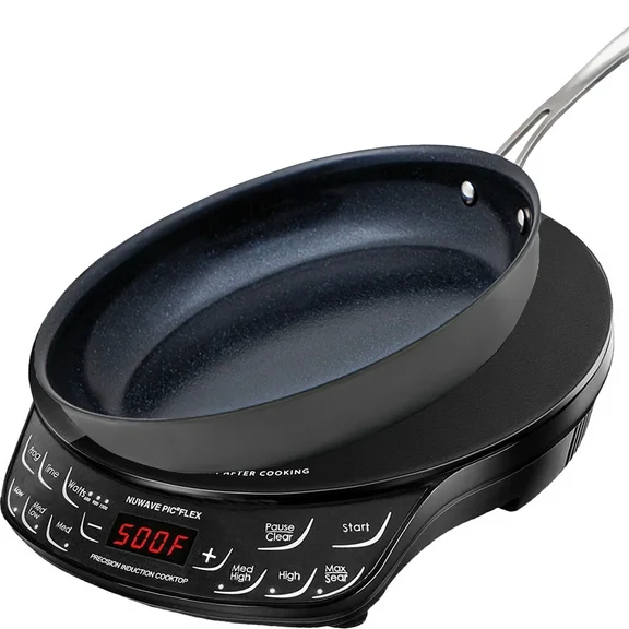 NuWave Precision Induction Cooktop Flex with 9" Fry Pan