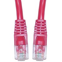 GadKo Cat6 Red Ethernet Crossover Cable, Round, Snagless/Molded Boot, 3 foot