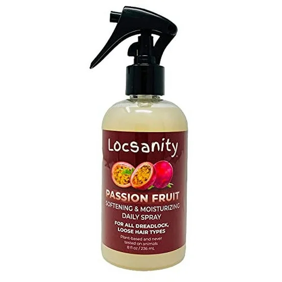 Locsanity Passion Fruit Softening and Moisturizing Daily Spray for Locs