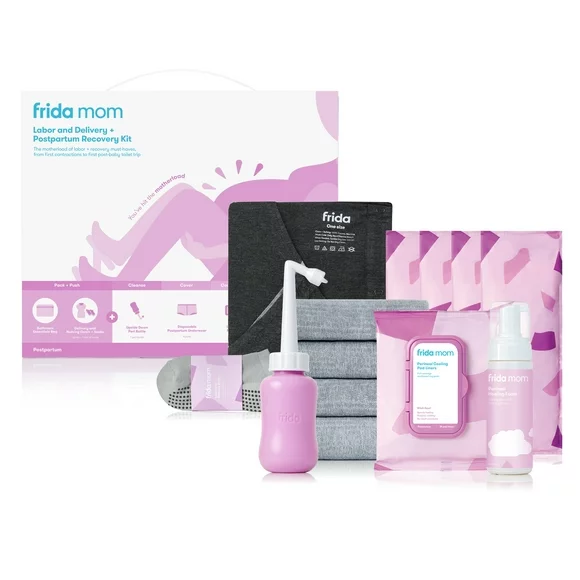 Frida Mom Postpartum Recovery Essentials Kit with Peri Bottle