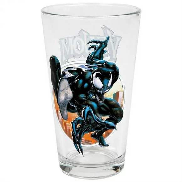 Venom 834293 Spider-Man Marvel Comics Classic Character Toon Tumbler Pint Glass, Multi Color
