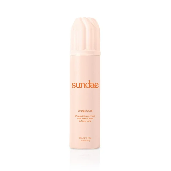 Sundae Whipped Shower Foam Orange 8.9 oz. Body Wash for All Adult Skin Types