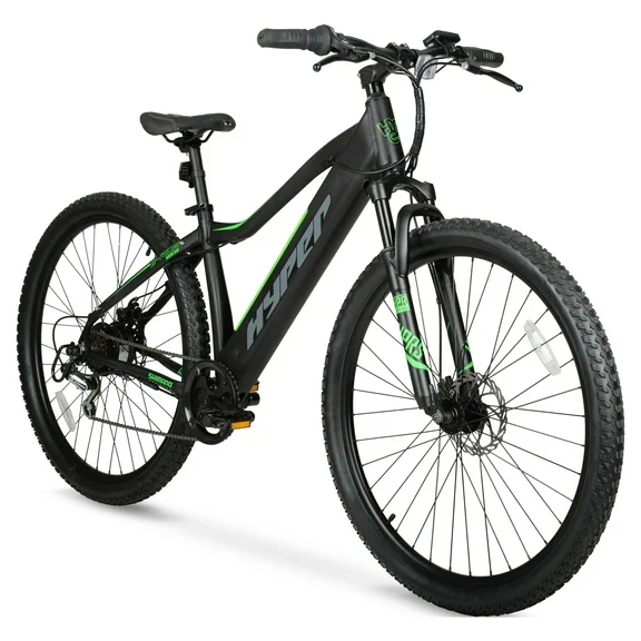 Hyper Bicycles 29" 36V Electric Mountain Bike for Adults, Pedal-Assist, 250W E-Bike Motor, Black
