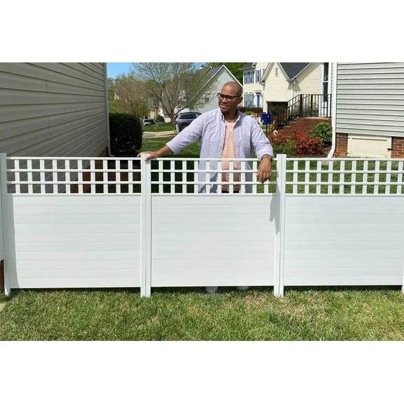 Zippity Outdoor Products 3.75'H x 3.5'W Keswick Privacy Fence and Screen Kit (2 Pack)