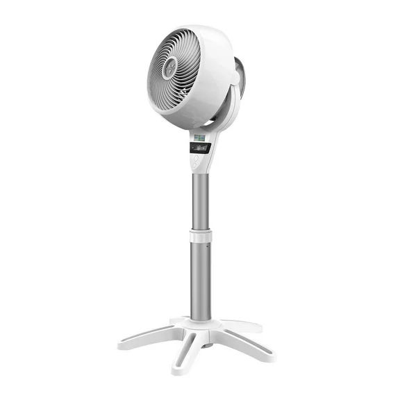 Vornado 6803DC Energy Smart Pedestal Air Circulator with Remote, Variable Speed Control, Adjustable Height, White