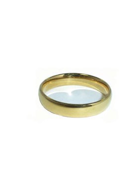 18kt Yellow Gold over Sterling Silver Band, 4mm