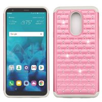 ASMYNA Pearl Pink/Gray FullStar Protector Cover  for Stylo 4 Plus,Stylo 4