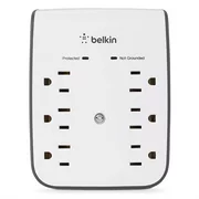 Belkin SurgePlus Wall Mount with 6 Outlets and 2 USB Ports