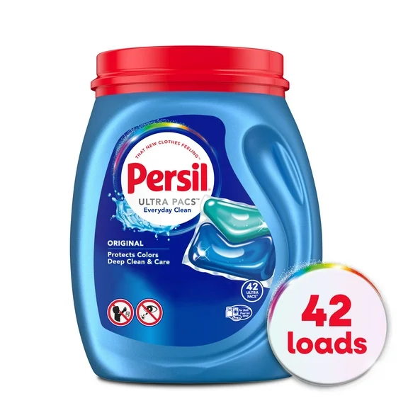 Persil Ultra Pacs Original Everyday Clean Laundry Detergent, 42 count