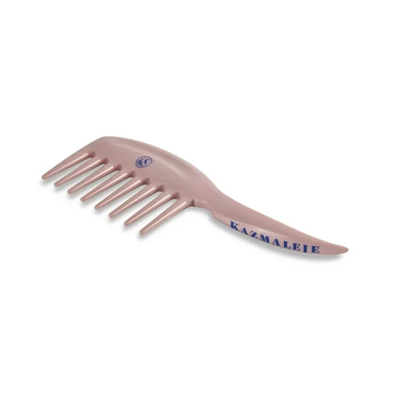 KAZMALEJE Kurls Plus Wide Tooth Hair Comb, Rose