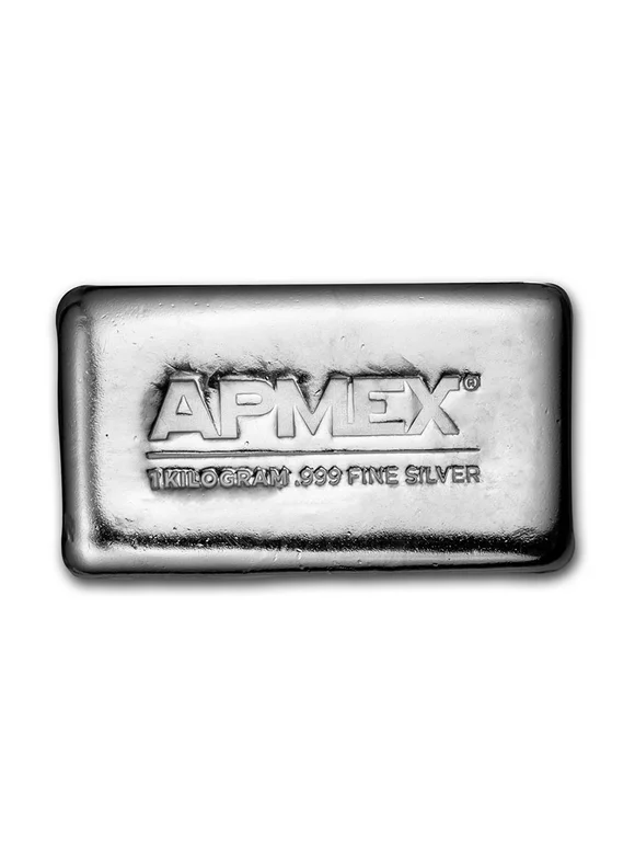 1 kilo Cast-Poured APMEX Silver Bar - Get Offers Mall