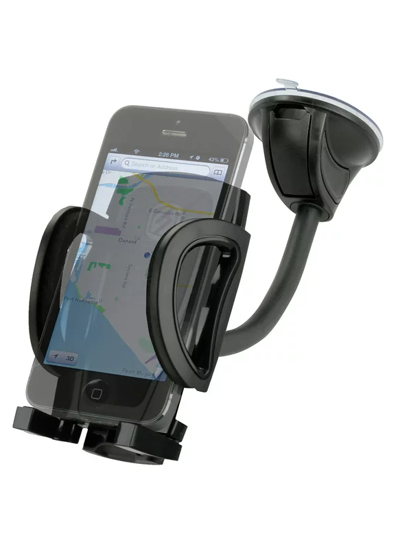 SCOSCHE IHW10 STUCKUP Universal 4-in-1 Smartphone/GPS Suction Cup/Vent Mount Kit for the Car, Home or Office