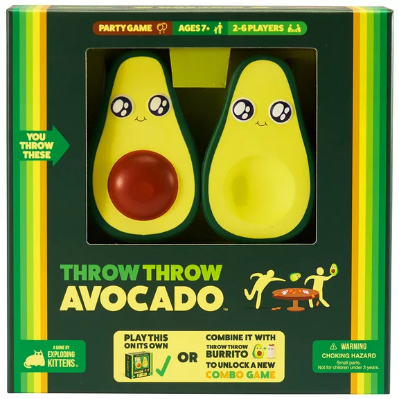 Throw Throw Avocado - a Dodgeball Party Game by Exploding Kittens Brand, Ages 7 and up, 2-6 Players
