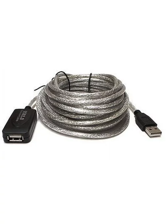 25ft 8M USB 2.0 A Male to Female Active Extension/Repeater Cable Kinect PS3 NEW