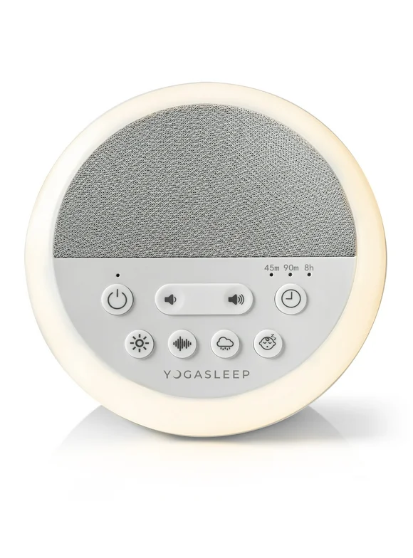 Yogasleep Baby Nod White Noise Sound Machine with Dimmable Night Light, White
