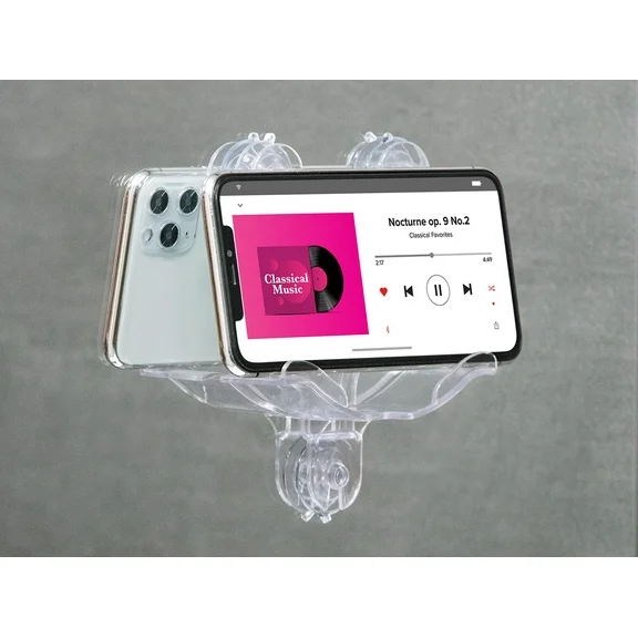 WeatherTech MirrorFone - Phone Holder Mount for Bathroom Kitchen Shower Mirror Tile (8AWB1)