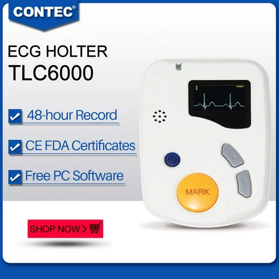 TLC6000 Dynamic ECG Systems 12 leads ECG Holter 48 hours recorder