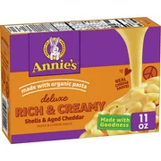 Annie's Shells & Real Aged Cheddar Macaroni and Cheese, 11 oz