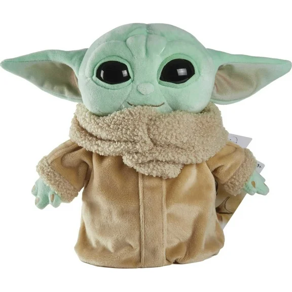 Star Wars Plush Toy, Grogu Soft Doll from The Mandalorian, 8-in Figure