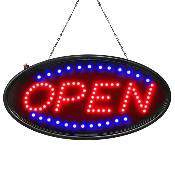 iMounTEK LED Open Business Sign, 18.9''x8.3" Neon Light-Open Sign with Animated Motion Ultra Bright for Holidays Party
