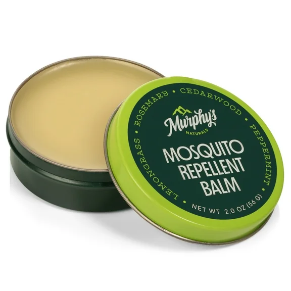 Murphy's Naturals Mosquito Repellent Balm | DEET-Free, Plant-Based Formula | Travel/Pocket Sized | 2oz